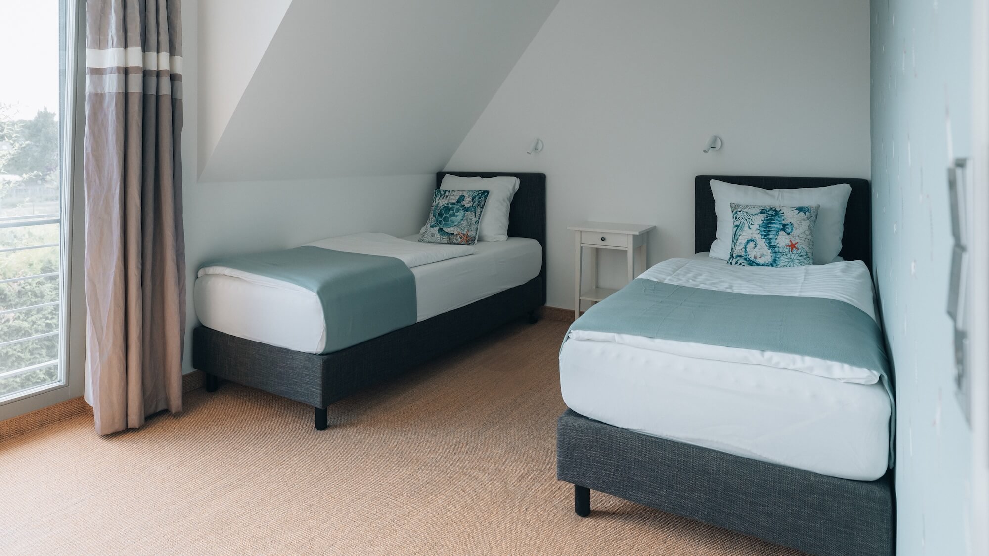 Schlafzimmer mit Einzelbetten