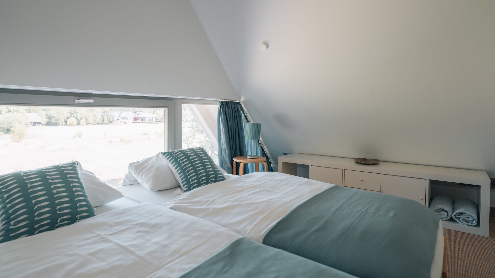 Schlafzimmer mit Einzelbetten